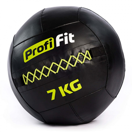 Медицинбол набивной (Wallball) PROFI-FIT, 7 кг оптом, фото 1