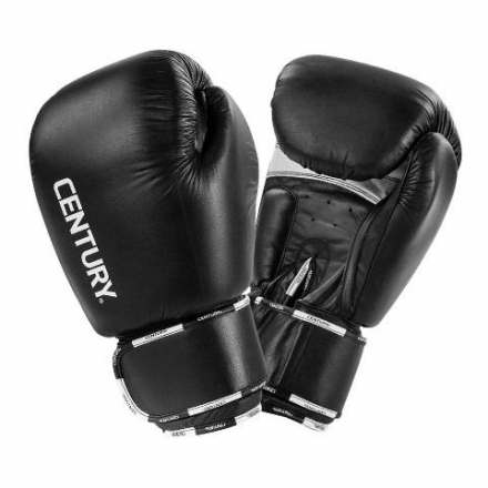 Боксерские перчатки Century Creed кожа, черные 20 унц, 146002-20 оптом, фото 1