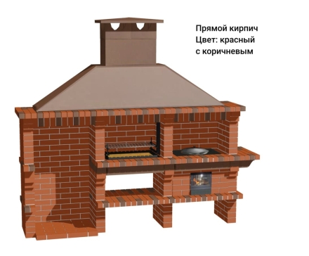 Печь Аристократ 832 Прямоугольный кирпич микс коричневого с желтым оптом, фото 12