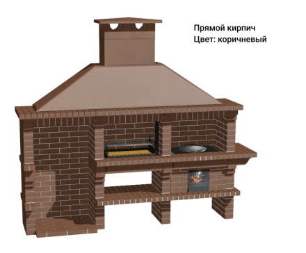 Печь Аристократ 832 Прямоугольный кирпич микс коричневого с желтым оптом, фото 15