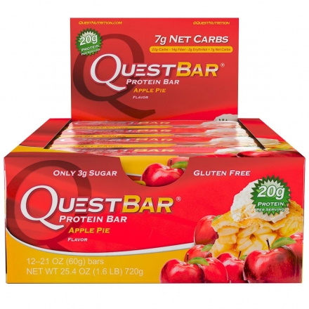 Батончик Quest Nutrition QuestBar Apple pie (Яблочный пирог) 12 шт оптом, фото 1
