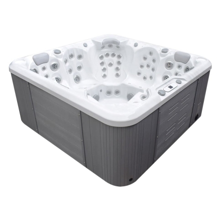 Гидромассажный бассейн IQUE Dreamline-II 2200-II-DD-BPM (WiFi+MICROSILK) (220х220х96 см), Brushedwalnut оптом, фото 1