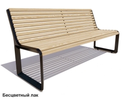 Скамейка чугунная Милан, Сосна 1,5 м, фото 1