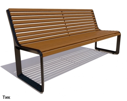 Скамейка чугунная Милан, Сосна 1,5 м оптом, фото 3