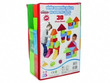 Набор из 30 геометрических фигур Pilsan Big Geometric Shapes (03-235-T) оптом, фото 1