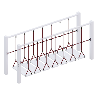 Комплект ограждений (две половинки) подвесного моста для детских игровых комплексов.  оптом, фото 4