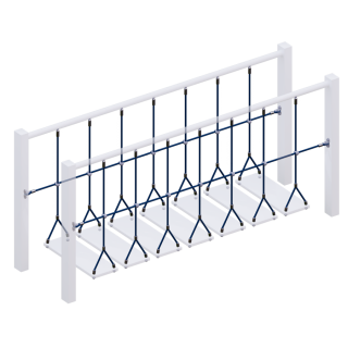 Комплект ограждений (две половинки) подвесного моста для детских игровых комплексов.  оптом, фото 1