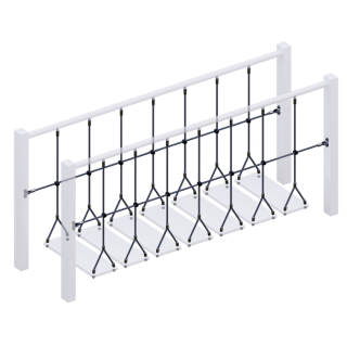 Комплект ограждений (две половинки) подвесного моста для детских игровых комплексов.  оптом, фото 5