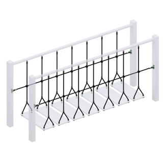 Комплект ограждений (две половинки) подвесного моста для детских игровых комплексов.  оптом, фото 2