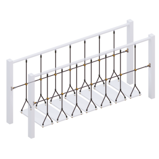 Комплект ограждений (две половинки) подвесного моста для детских игровых комплексов.  оптом, фото 3