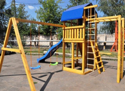 Детская игровая деревянная площадка &quot;Мадрид 33&quot; оптом, фото 1