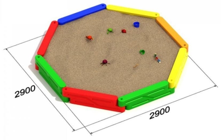 Песочница Медальон для детской игровой площадки оптом, фото 2
