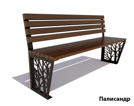 Парковая скамейка Роща, Сосна (без подлокотников) 2 м оптом, фото 5