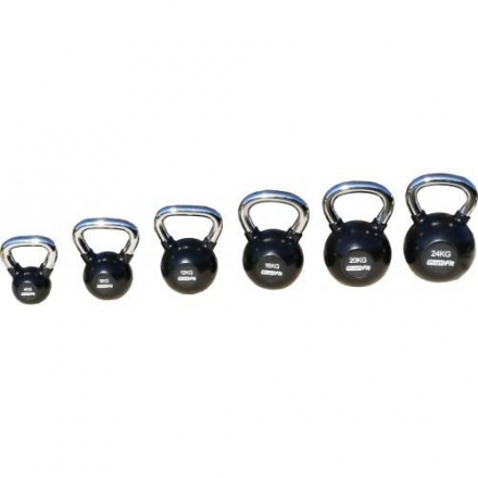 Гиря обрезиненная с хромированной ручкой PROFI-FIT, 10 кг оптом, фото 2