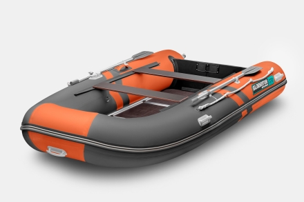 GLADIATOR B 370 LIGHT B Оранжево-темносерый моторная лодка ПВХ Фанерный пайол оптом, фото 1
