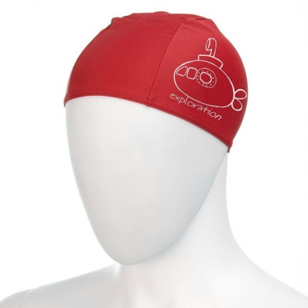 Шапочка для плавания детская &quot;FASHY Polyester kids Printed Cap&quot;, полиэстер, красный оптом, фото 1