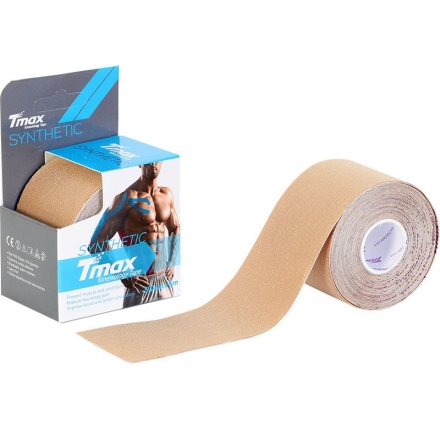 Тейп кинезиологический Tmax Synthetic Biege (5 см x 5 м), арт. 423310, телесный оптом, фото 1