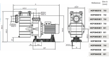Насос с префильтром Hayward HCP38301E оптом, фото 2