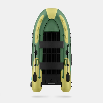 Gladiator RIB 420 AL Зелено-оливковый моторная лодка ПВХ Жесткое дно (морской алюминий), киль оптом, фото 3