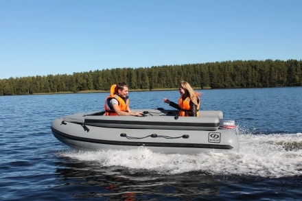 Моторная лодка ПВХ Фрегат 350 F Зеленый с фальшбортом оптом, фото 7
