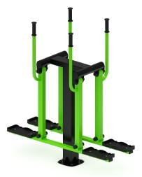 Двойные лыжи (зеленый) - Уличный тренажер - СТ 009-12.И1, фото 1 Двойные лыжи (зеленый) - Уличный тренажер - СТ 009-12.И1, фото 1