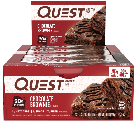 Батончик Quest Nutrition Quest Protein Bar Chocolate Brownie (Шоколадный брауни), 12 шт оптом, фото 1