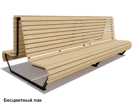 Скамейка уличная Геленджик, Лиственница 1,8 м оптом, фото 2