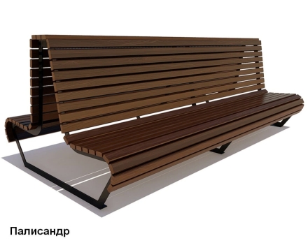 Скамейка уличная Геленджик, Сосна 1,5 м оптом, фото 4