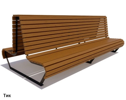 Скамейка уличная Геленджик, Сосна 1,5 м оптом, фото 5