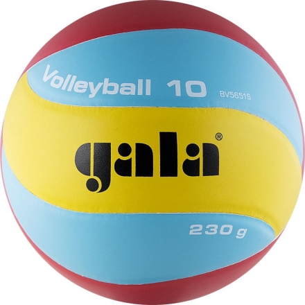 Мяч вол. &quot;GALA 230 Light 10&quot; арт. BV5651S, р. 5, синт. кожа ПУ, клееный, бут. кам, голубо-красн-желт оптом, фото 1