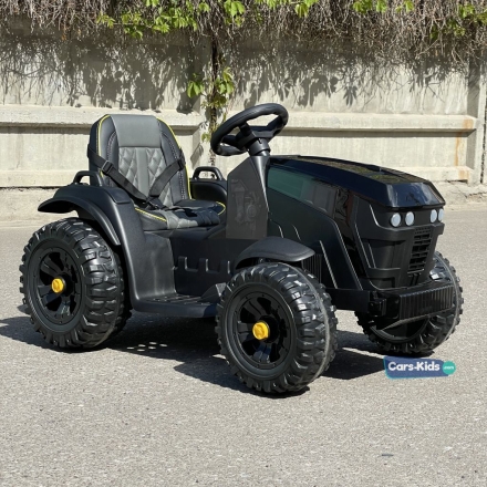 Электромобиль трактор с прицепом BDM0925 TR777 черный оптом, фото 11