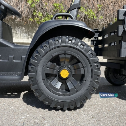 Электромобиль трактор с прицепом BDM0925 TR777 черный оптом, фото 9