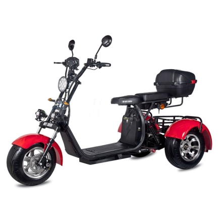 Электроскутер Citycoco WS-PRO trike 2000w 20ah (красный) оптом, фото 1
