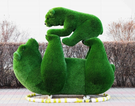 Топиари композиция Медвежья мечта - газон Deluxe оптом, фото 2