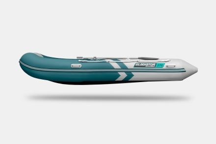 GLADIATOR B 370 LIGHT B Морской зеленый-белый моторная лодка ПВХ Фанерный пайол оптом, фото 6