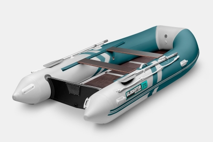 GLADIATOR B 370 LIGHT B Морской зеленый-белый моторная лодка ПВХ Фанерный пайол оптом, фото 2