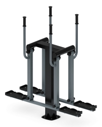 Двойные лыжи (серый) - Уличный тренажер - СТ 009-13.И1, фото 2 Двойные лыжи (серый) - Уличный тренажер - СТ 009-13.И1, фото 2