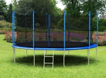 Батут с защитной сеткой (лестница в комплекте) Diamond Fitness Internal 16ft (488 см) оптом, фото 2