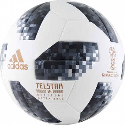 Мяч футбольный профессиональный &quot;ADIDAS WC2018 Telstar OMB&quot;, размер 5 оптом, фото 1