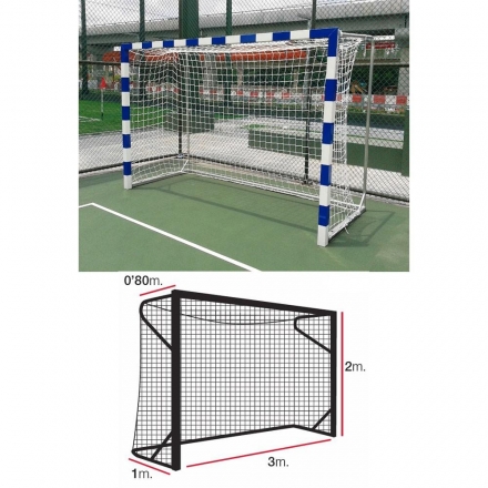Сетка гандбольная/футзальная &quot;EL LEON DE ORO&quot;, дл. 3 м, выс. 2 м, гл. по верху 0,8 м оптом, фото 1