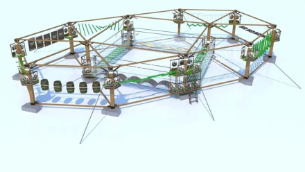 Веревочный парк на деревьях Ласточкино Гнездо оптом, фото 4