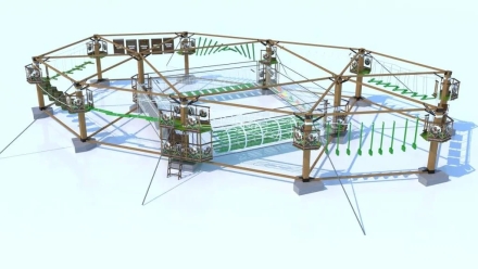 Веревочный парк на деревьях Ласточкино Гнездо оптом, фото 5