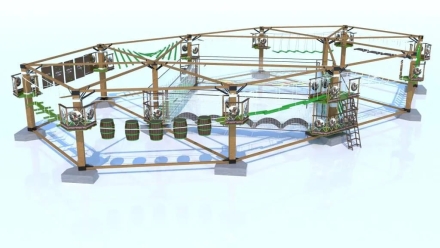 Веревочный парк на деревьях Ласточкино Гнездо оптом, фото 3
