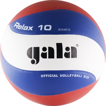 Мяч вол. &quot;GALA Relax 10&quot; арт. BV5461S, р. 5, синт. кожа ПУ, клееный, бут. камера, бело-красно-синий оптом, фото 1
