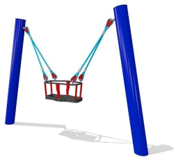 Качели 04032 с подвесом металлические для детской площадки, фото 1