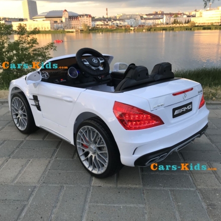 Электромобиль Mercedes-Benz SL65 AMG белый оптом, фото 7