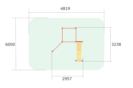 Воркаут-комплекс ВА106 для спортивных площадок оптом, фото 3
