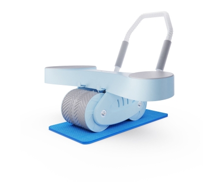 Тренажёр для пресса AB Roller SND голубой с ковриком 34 х 17 x 0.6 cм оптом, фото 4