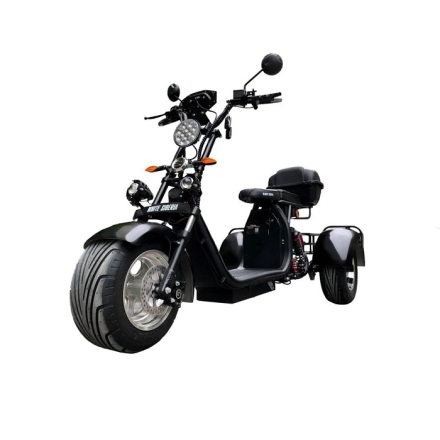 Электроскутер Citycoco WS-PRO Trike 2000w 20Ah (черный) оптом, фото 1