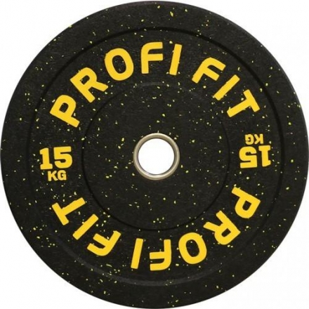 Диск для штанги HI-TEMP с цветными вкраплениями, PROFI-FIT D-51, 15 кг оптом, фото 1